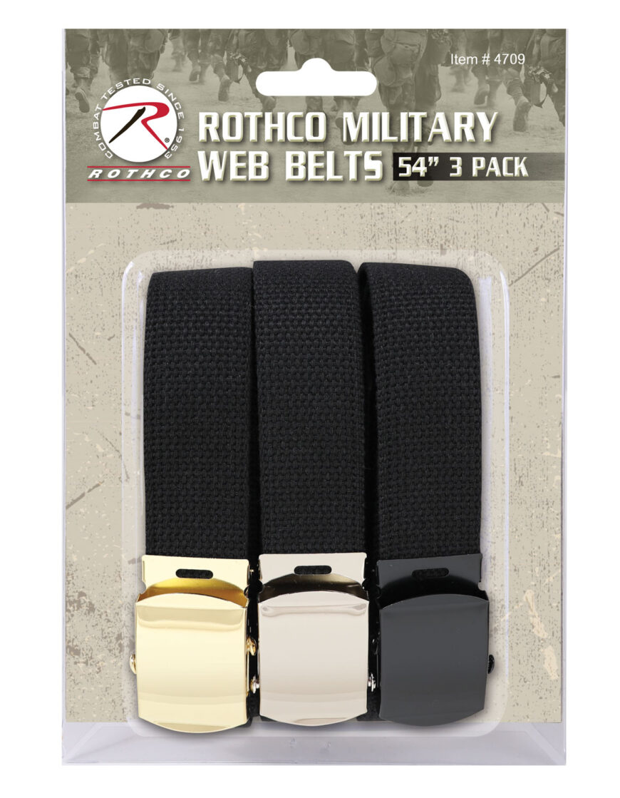 Rothco Web Belts In 3 Pack – Universal Armor Systems